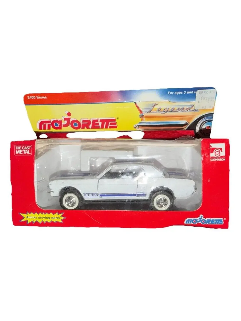 Majorette Legends 1965 Ford Mustang GT 350 2400 Series 1:32 Scale Vintage